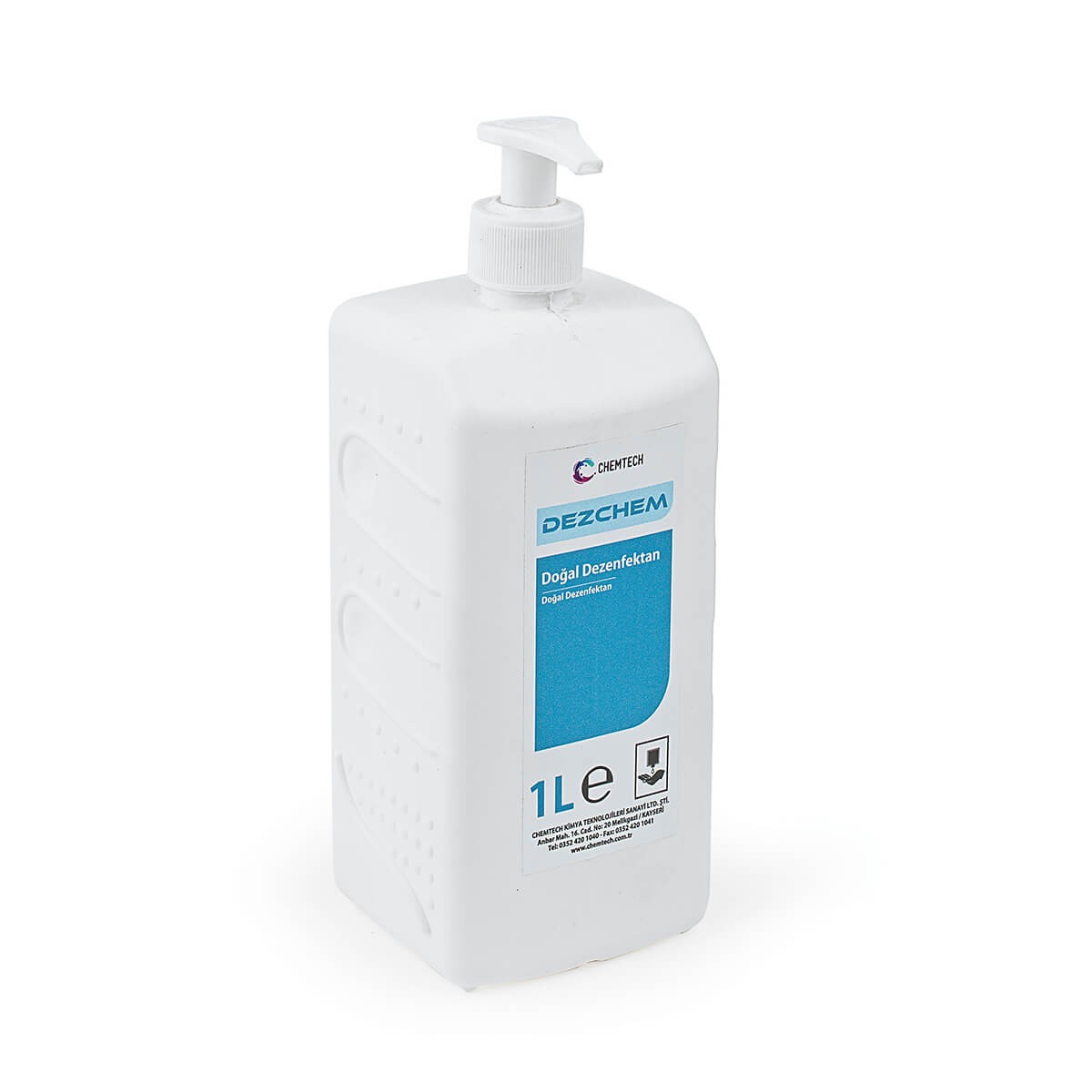 CHEMTEX DEZ 300 Alkol Bazlı Hijyenik Yıkama Sıvısı Pompali 1 Lt