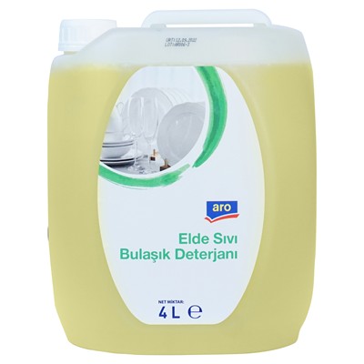 Aro Sıvı Bulaşık Deterjanı Elde Yıkamalı 4 L