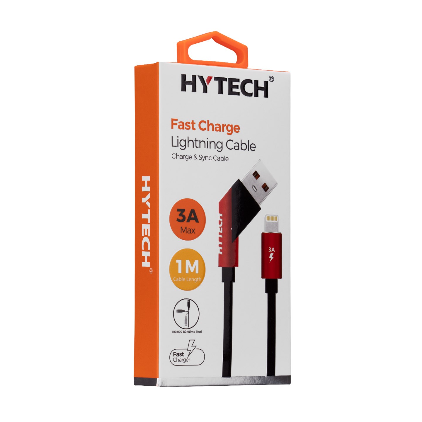 Hytech HY-X315 1M 3A Lightning Kablo Siyah