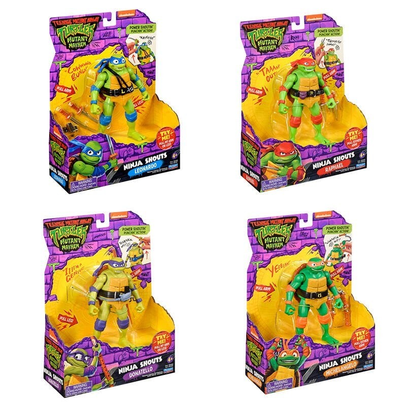 Turtles Mutant Mayhem Ninja Deluks Aksiyon Figürler