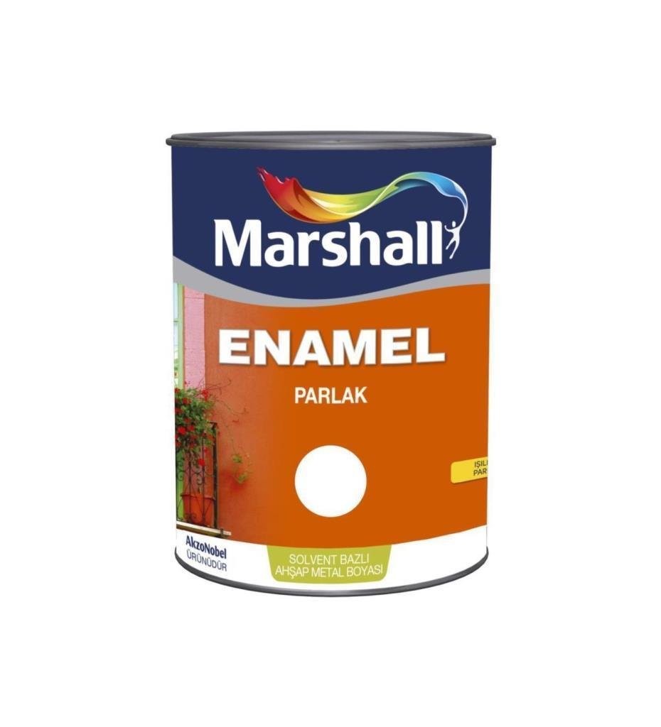 Marshall Enamel Sentetik Boya Yağlı Boya Gümüş - 0.75lt