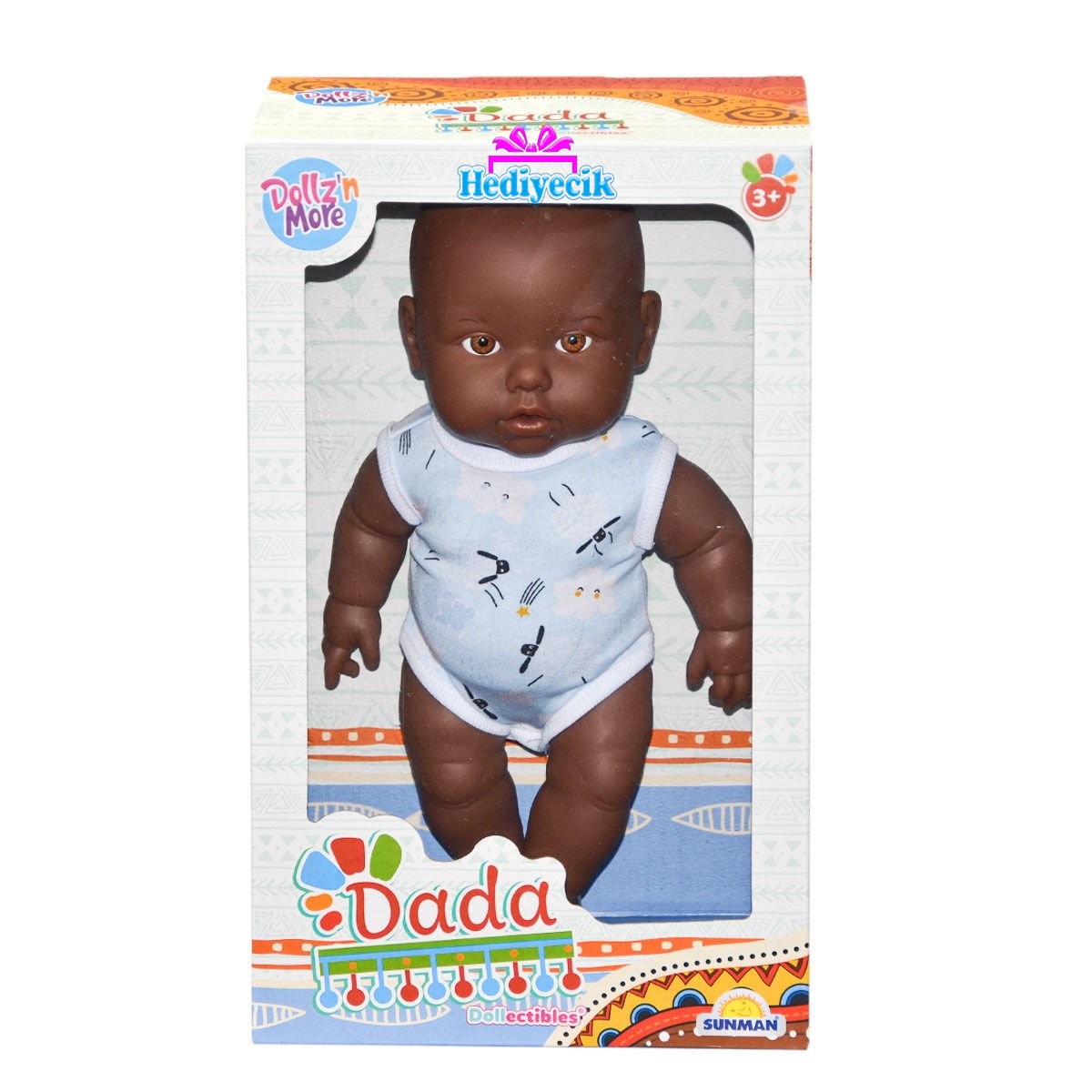 Sunman - Esmer Dada Kel Bebek 35 cm