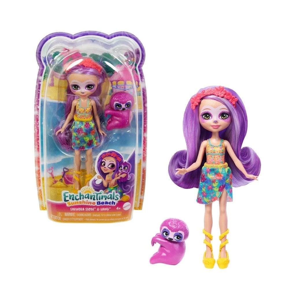 Enchantimals Popüler Karakter Bebekler FNH22-HRX82 Sabindra Slath ve Hang