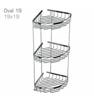 Duxxa Oval Şampuanlık 19X19 -3 Kat