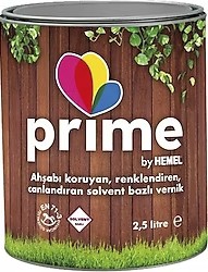 Hemel Prime Solvent Bazlı Ahşap Vernik Yeşil - 2.5lt