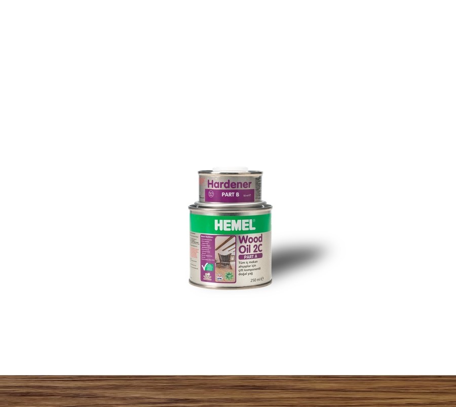 Hemel Wood Oil 2c Ahşap Yağı 300 ml Dark Oak
