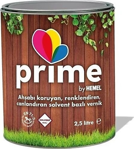 Hemel Prime Solvent Bazlı Ahşap Vernik Burma - 2.5lt