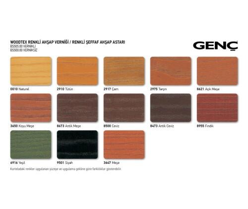 Genç Woodtex Renkli Şeffaf Ahşap Astarı Açık Meşe 0.75 Lt