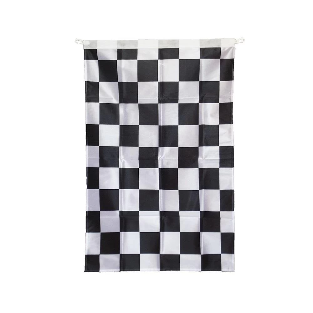 Siyah Beyaz Damalı Cankurtaran Bayrağı 70x105 cm