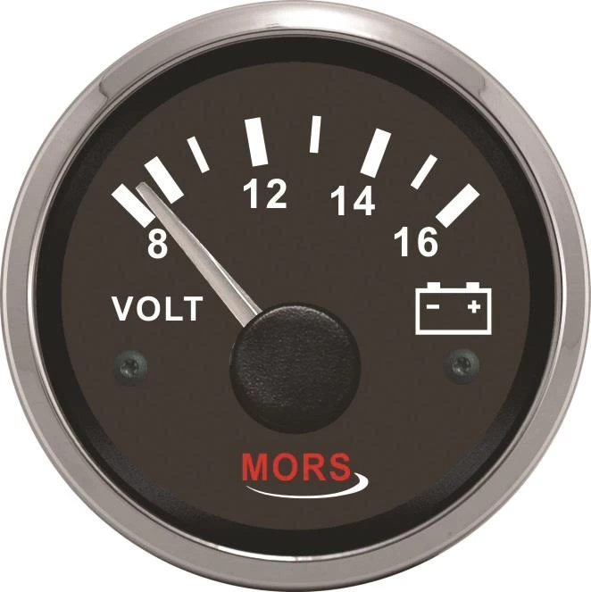 Mors Voltmetre 12v - Siyah