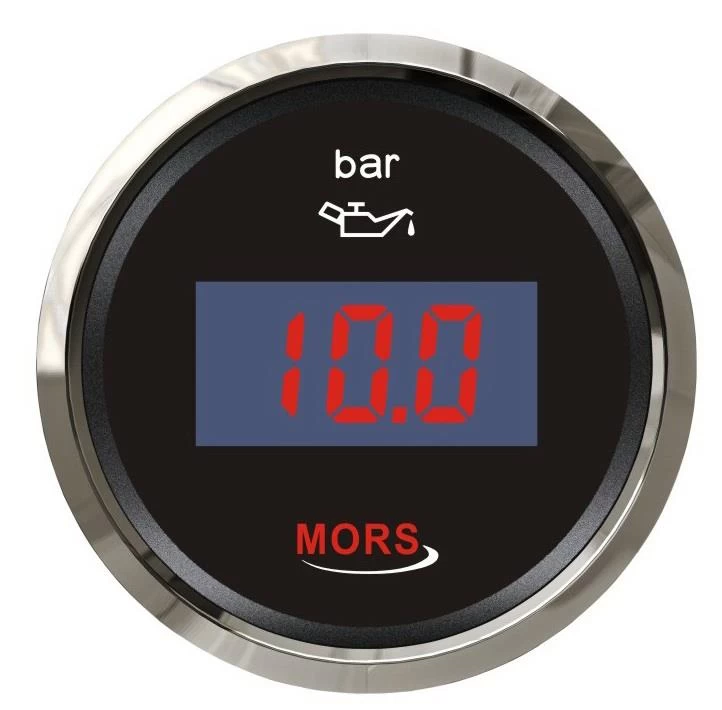 Mors Dijital Yağ Göstergesi Siyah - 10bar