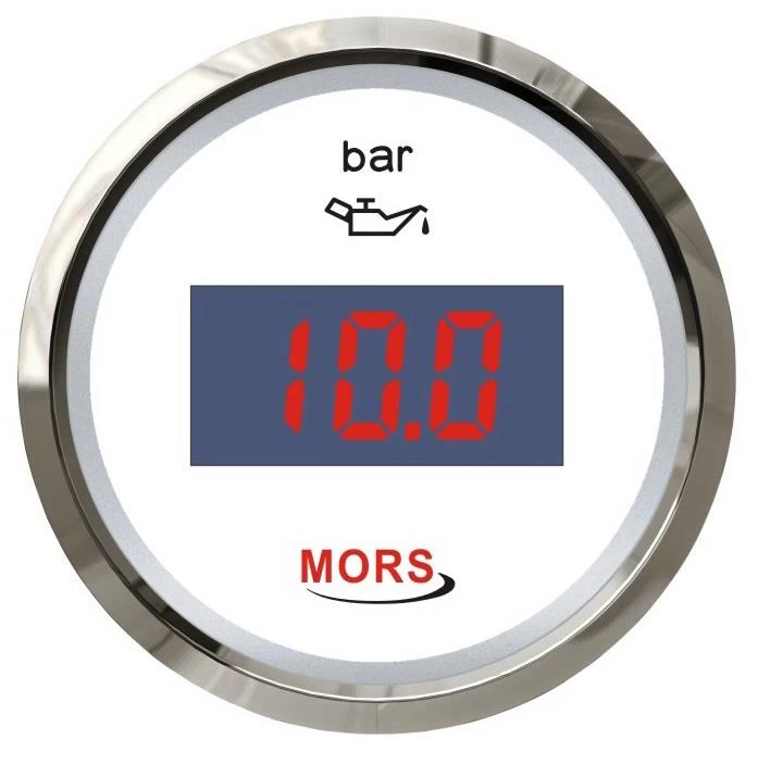 Mors Dijital Yağ Göstergesi Beyaz - 10bar