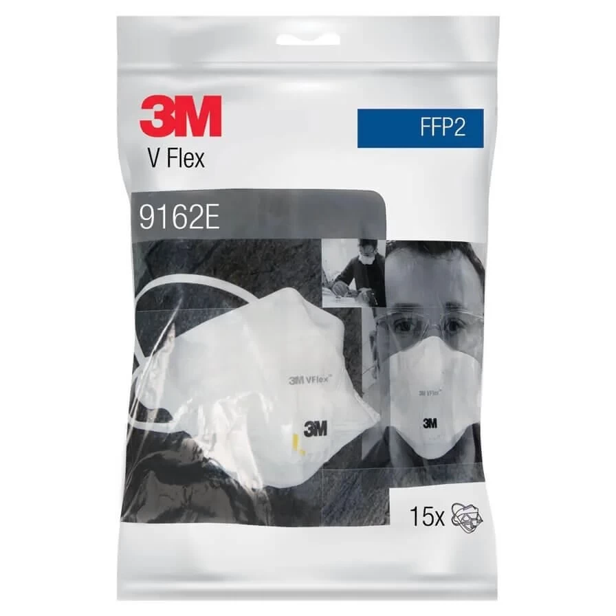 3M 9162E FFP2 Ventilli Toz Maskesi 15’li Paket