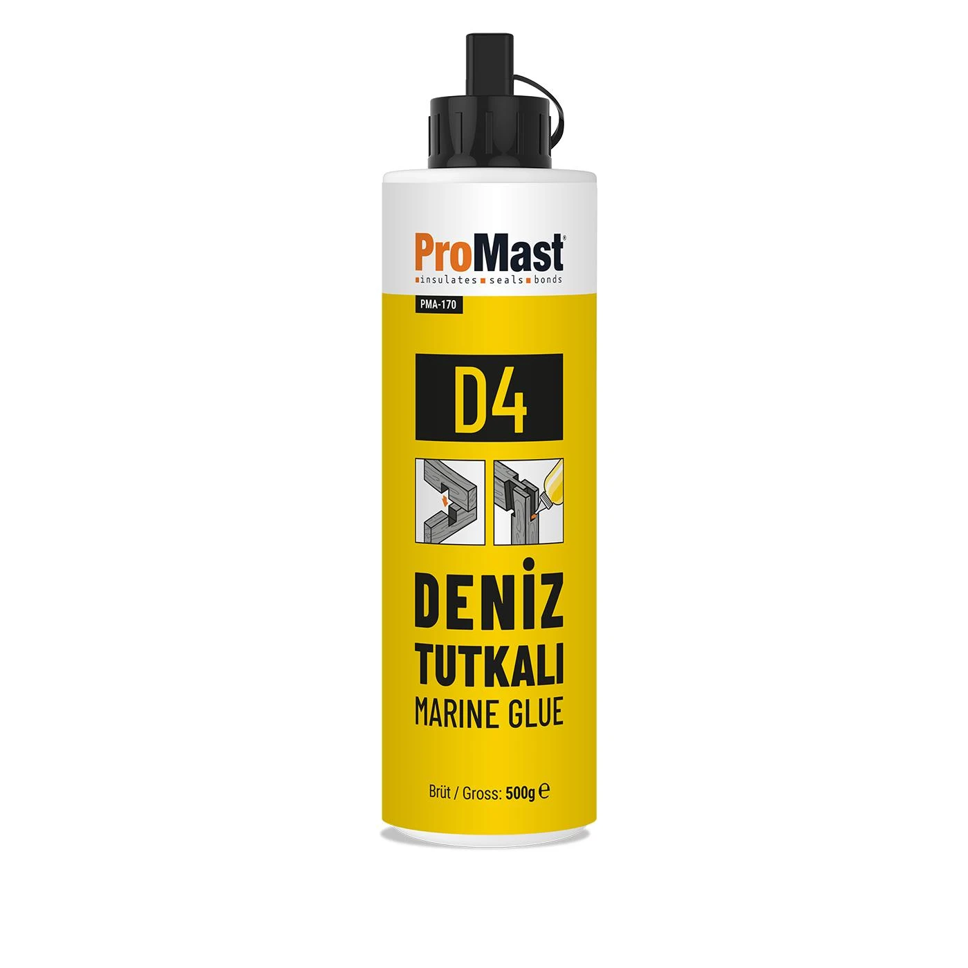 Promast PMA-170 D4 Deniz Tutkalı Bal Rengi 500 g