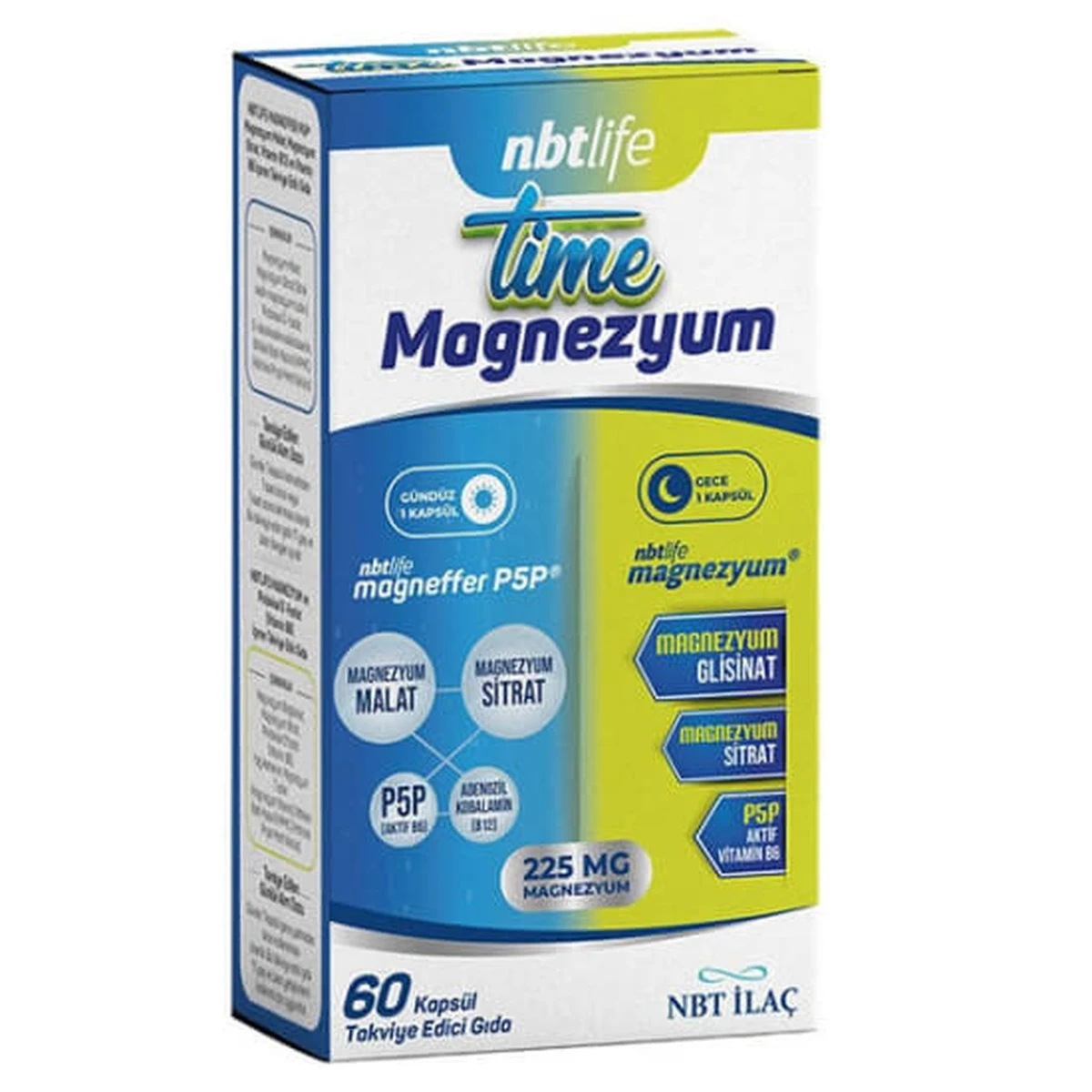 NBTLife Time Magnezyum 60 Kapsül