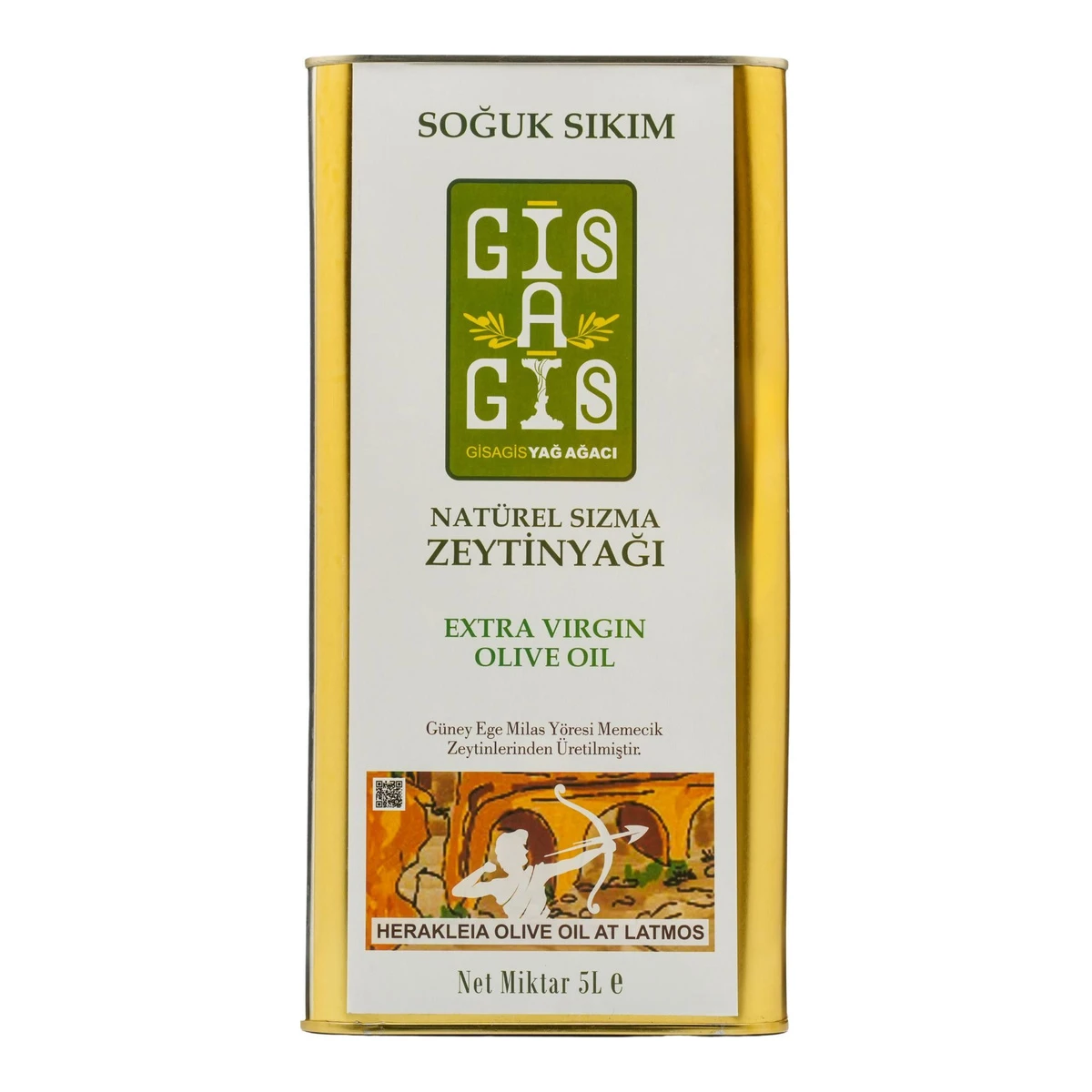 Olgun Hasat Soğuk Sıkım Natürel Sızma Zeytinyağı 5 Litre