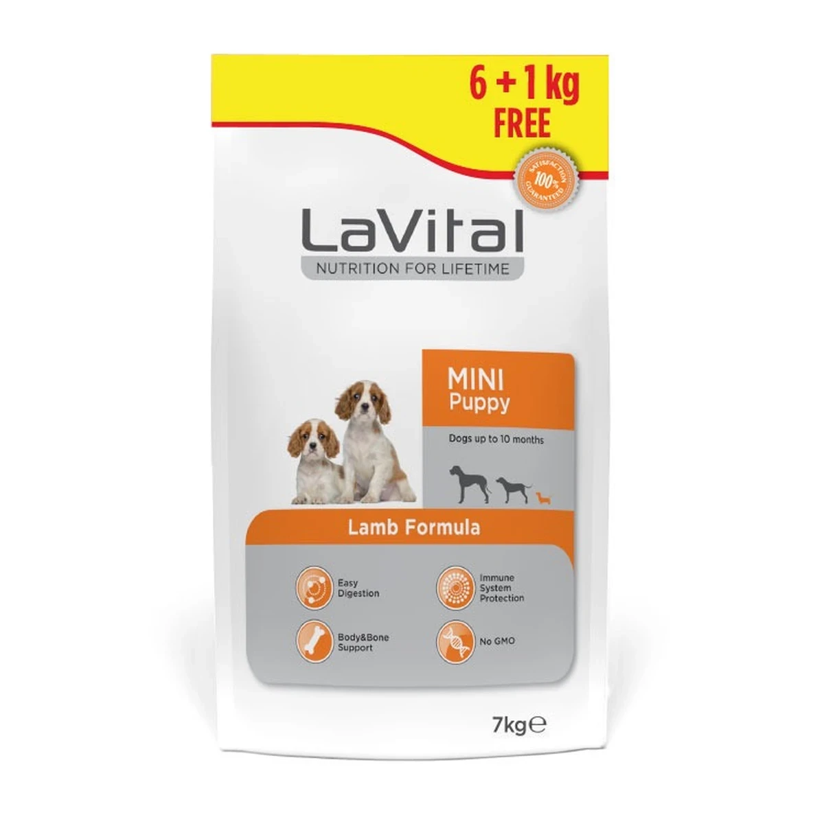 LaVital Küçük Irk Yavru Kuru Köpek Maması (Mini Puppy) Kuzu Etli 7 kg (Taze Ürün)