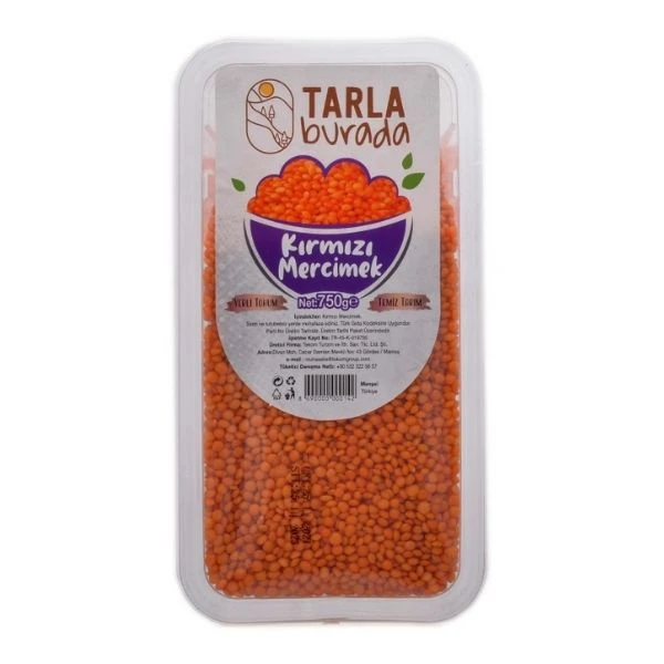 Tarla Burada Kırmızı Mercimek 750 Gr