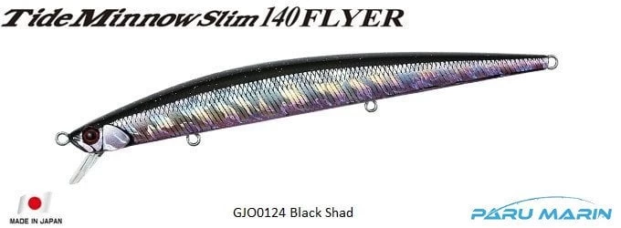 Duo Tide Minnow Slim Flyer 140 Gjo0124 / Black Shad