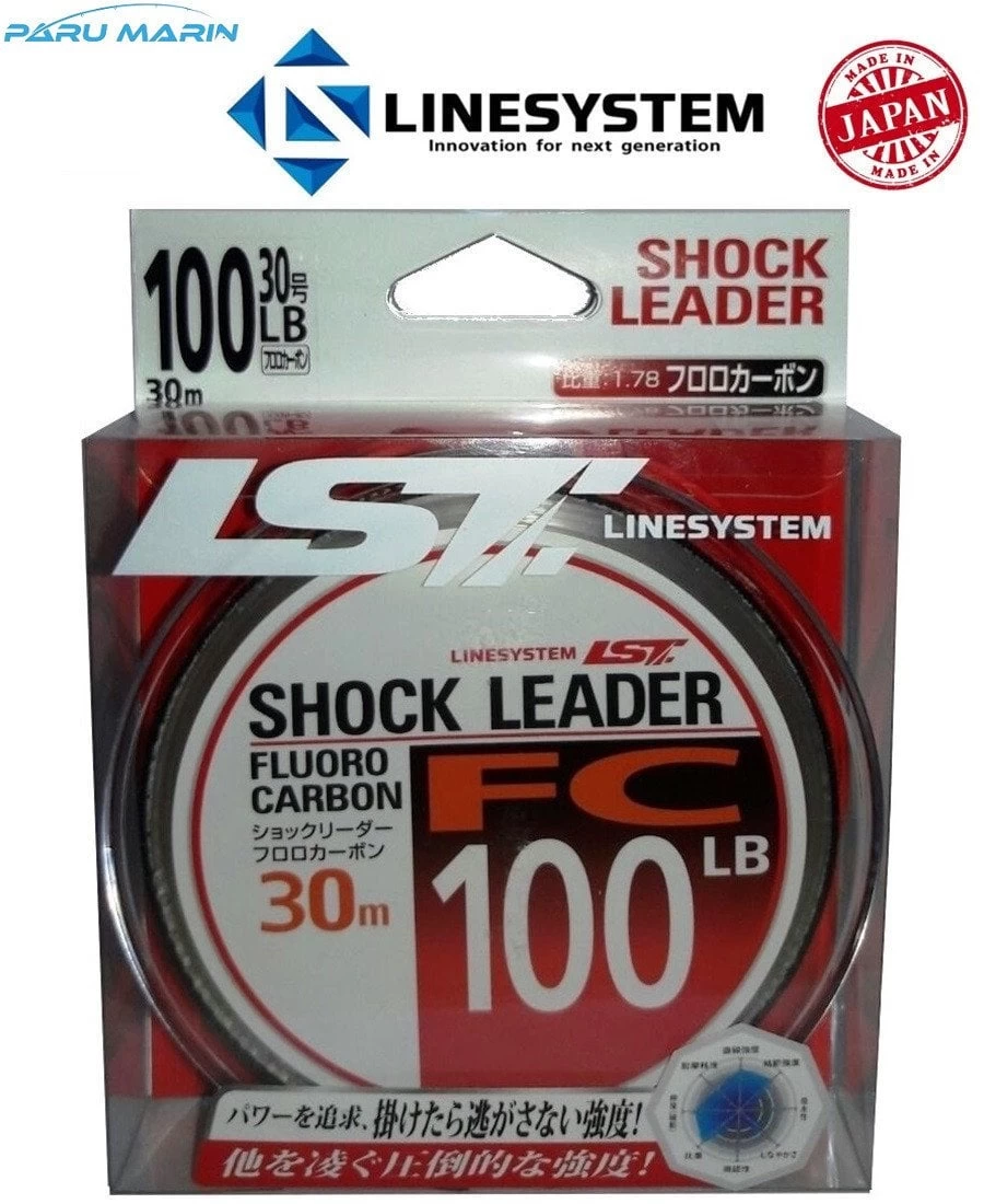 Linesystem Shock Leader Fc 100lb 0,93mm 45,0kg 30mt.