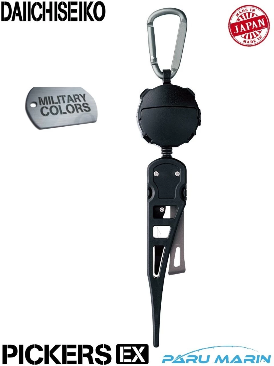 Daiichiseiko Pickers Ex Çok Fonksiyonlu Düğüm Aparatı Ve Micro Case Black