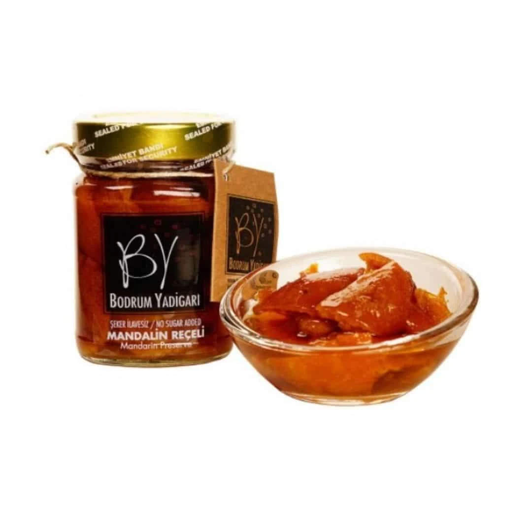 Bodrum Yadigarı Şeker İlavesiz Mandalin Reçeli 250 Gr