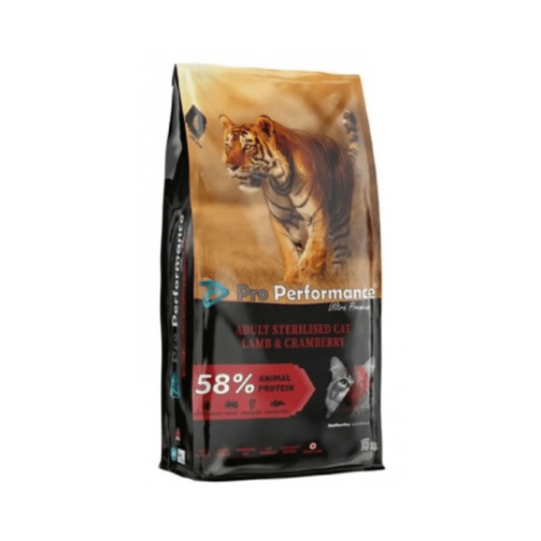 15 Kg Pro Performance Sterilize Kuzulu Somonlu Karidesli Kızılcıklı Kedi Maması