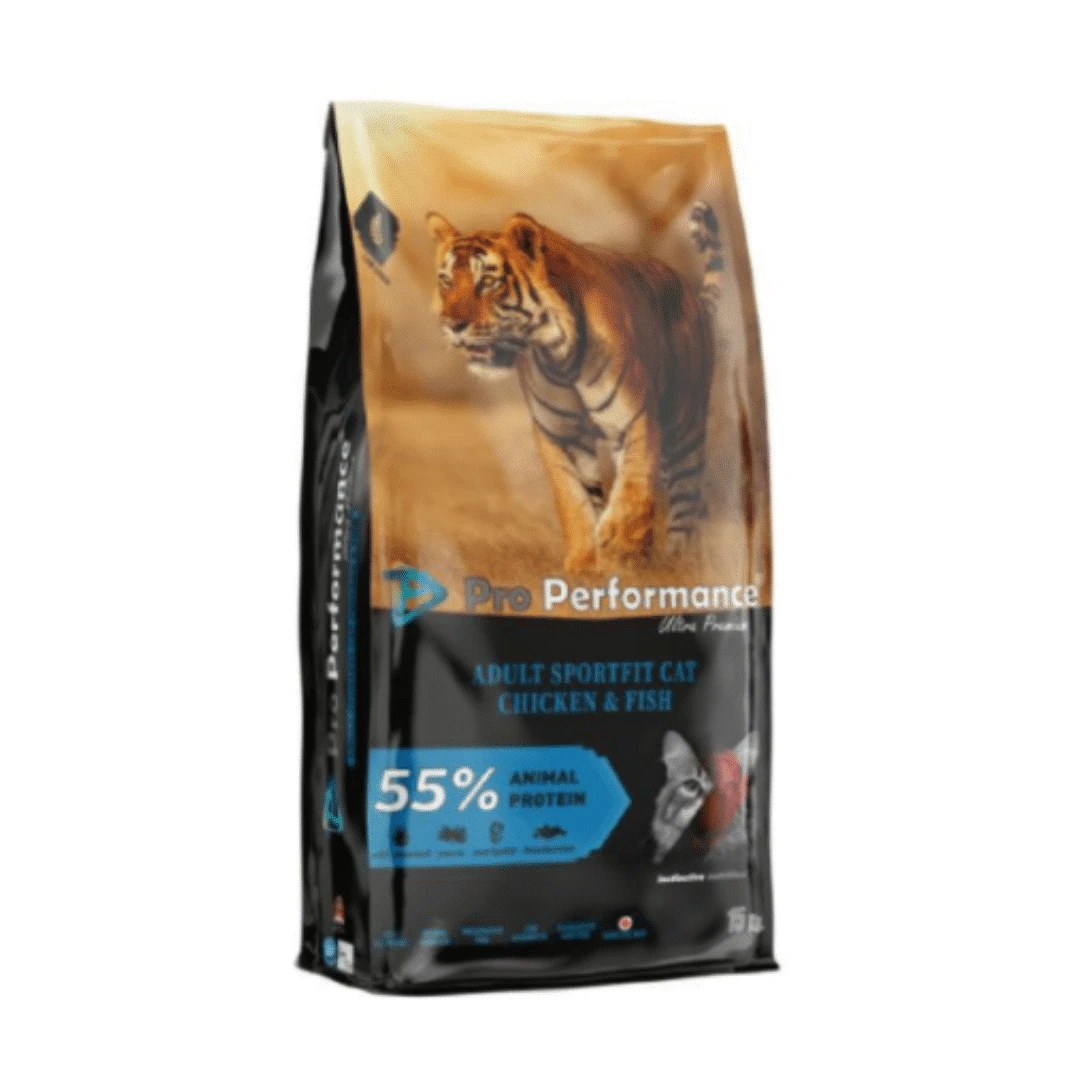 15 Kg Pro Performance Sportfit Yetişkin Kedi Maması Tavuklu-balıklı