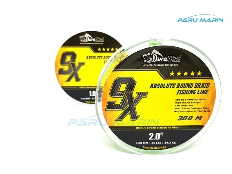 Duraking X9 Pe 2.0  0,23mm. 16,3kg. 300mt.