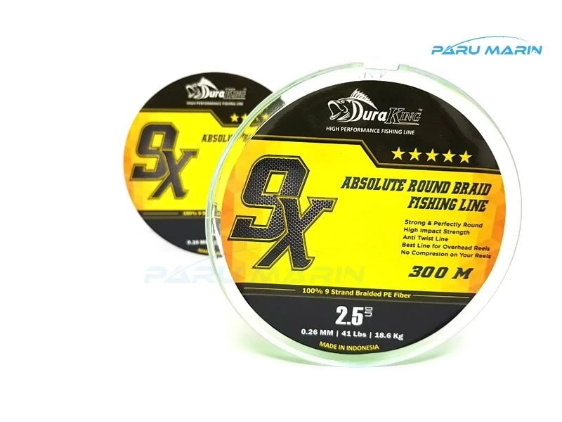 Duraking X9 Pe 2.5  0,26mm. 18,6kg. 300mt.