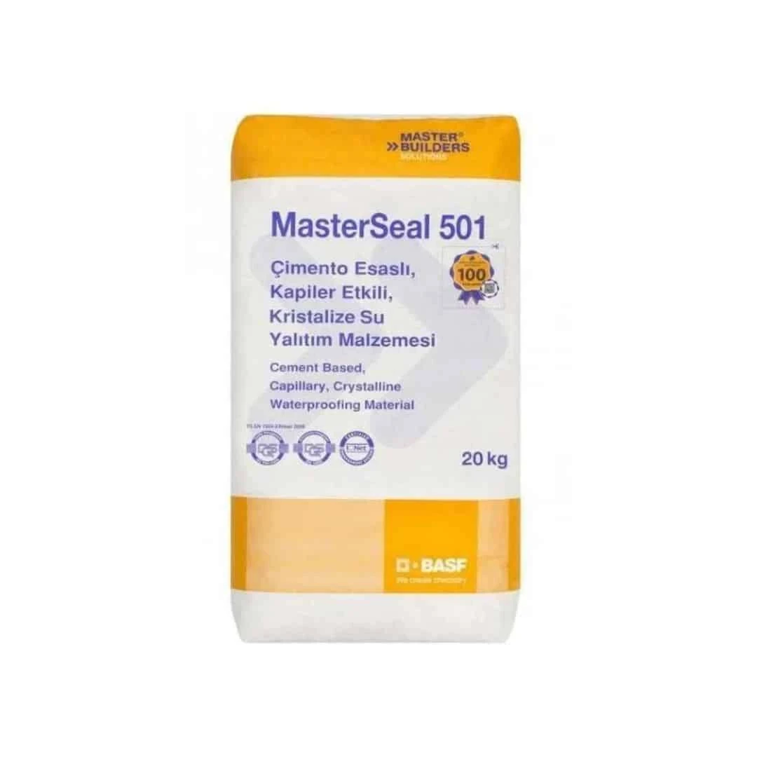 20 Kg Masterseal 501 Çimento Esaslı, Kapiler Etkili, Kristalize Su Yalıtım Malzemesi