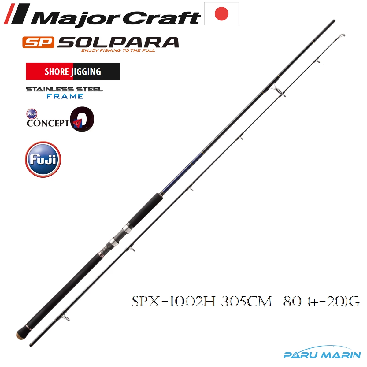 Major Craft Solpara New Shore Jigging Kamış Spx-1002h 305cm 60-100gr.