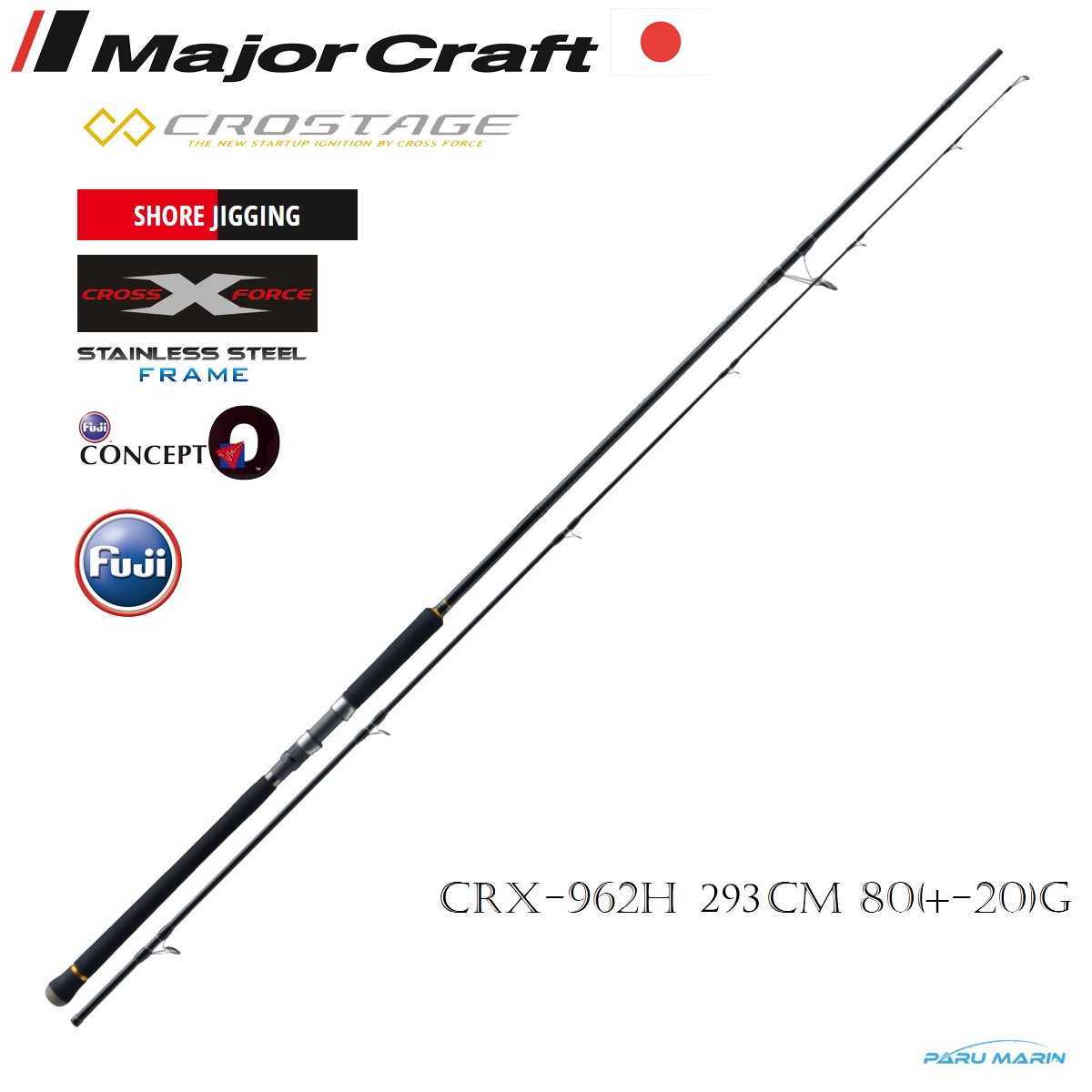Major Craft Crostage New Shore Jigging Kamış Crx-962h 293cm 60-100gr.
