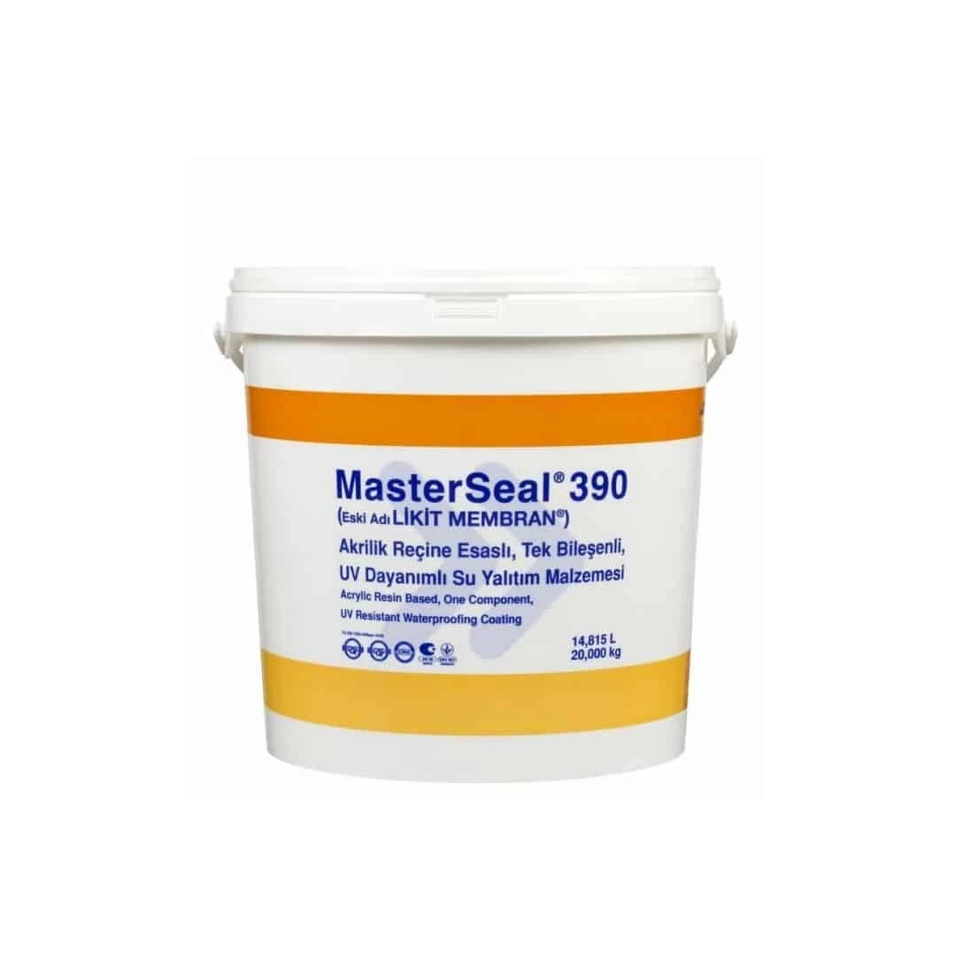 20 Kg Masterseal 390 Masterseal 390 UV Dayanımlı Su Yalıtım Malzemesi Likit Membran