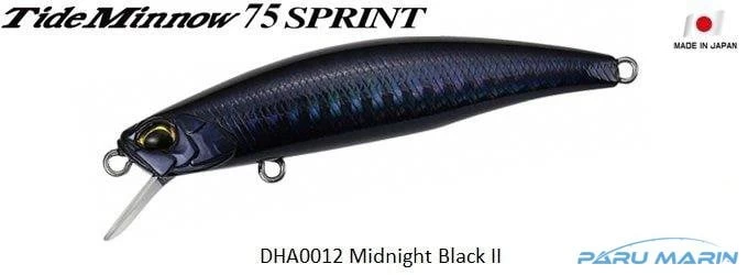 Duo Tide Minnow 75 Sprint Dha0012 / Midnight Black Ii