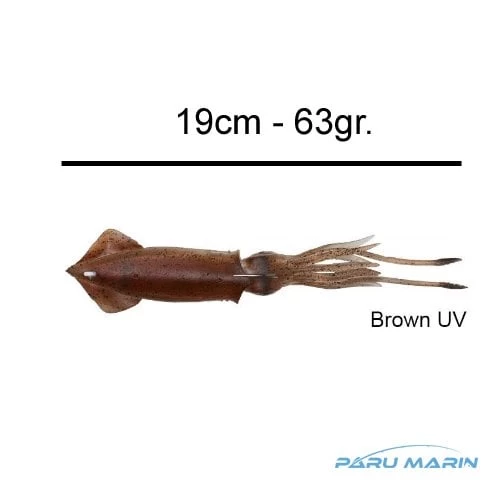 Savage Gear 3d Tpe Swim Squid 188mm 63g Suni Kalamar Brown Uv