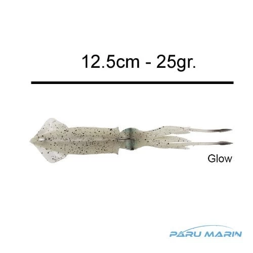 Savage Gear 3d Tpe Swim Squid 125mm 25g Suni Kalamar Glow