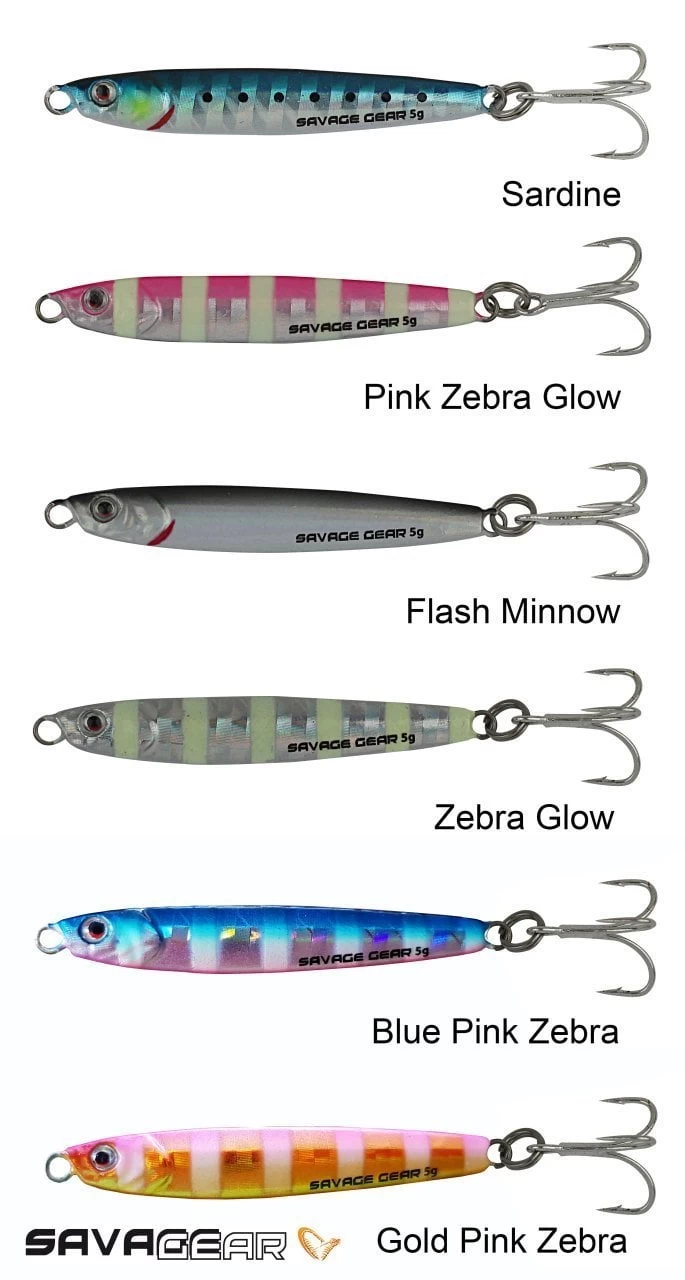 Savage Gear 3d Slim Minnow 5gr. Jig Suni Yem Pink Zebra Glow