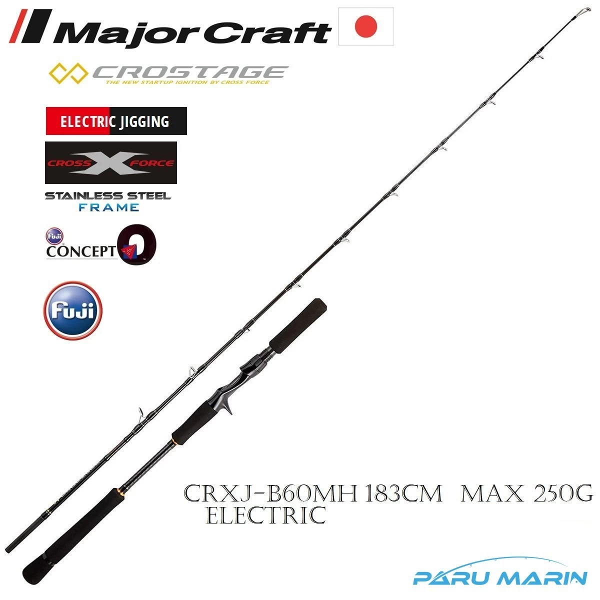 Major Craft Crostage New Crxj-b60mh Jigging Kamış 183cm. Max 250gr.