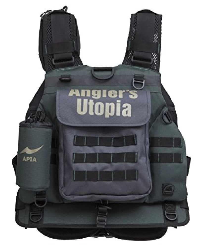 Apia Anglers Support Vest V3 Spin Ve Can Yeleği Moss Gray