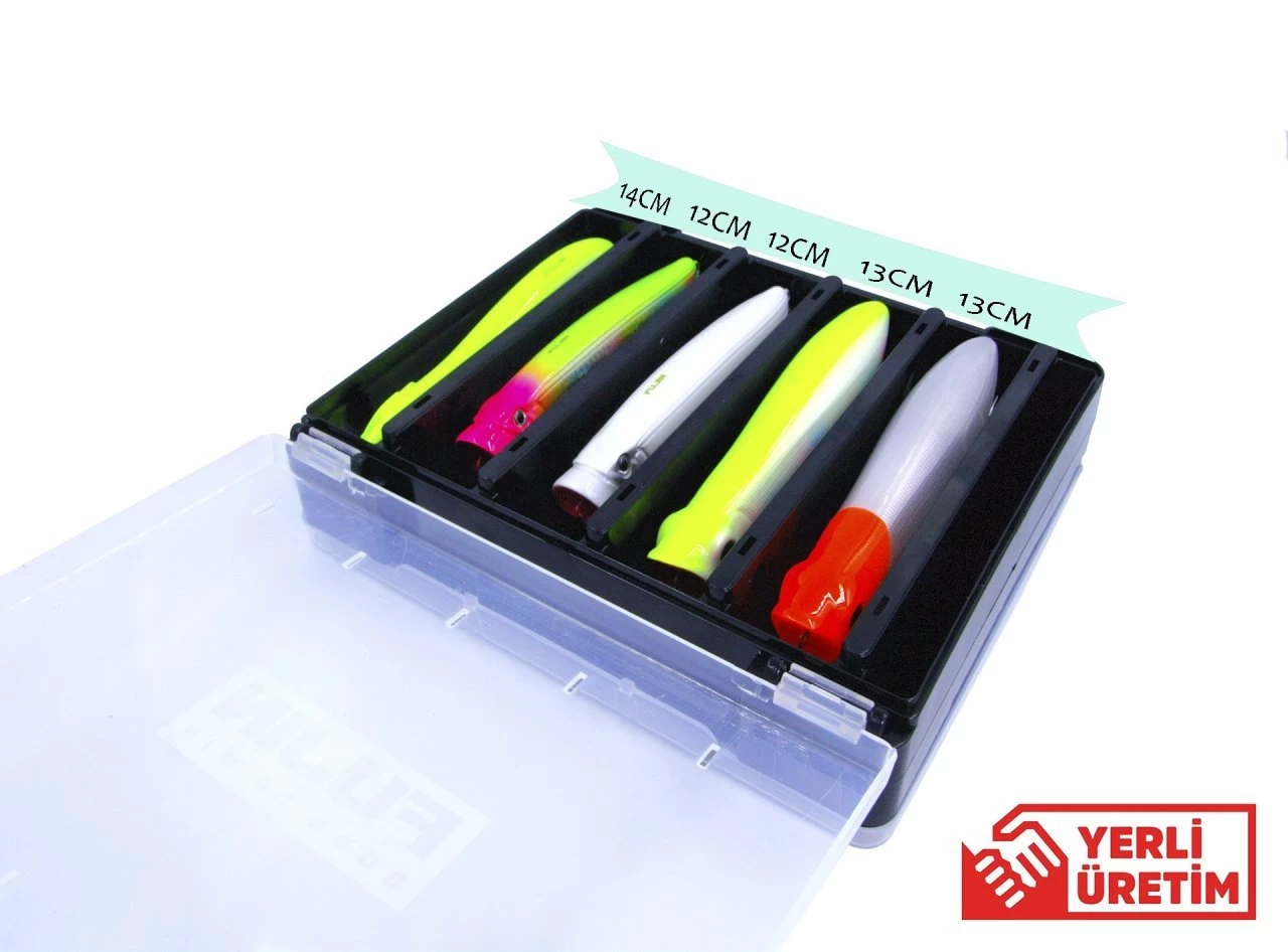 Fujin Tackle Box Ftb145ds Çift Taraflı Maket Balık Kutusu