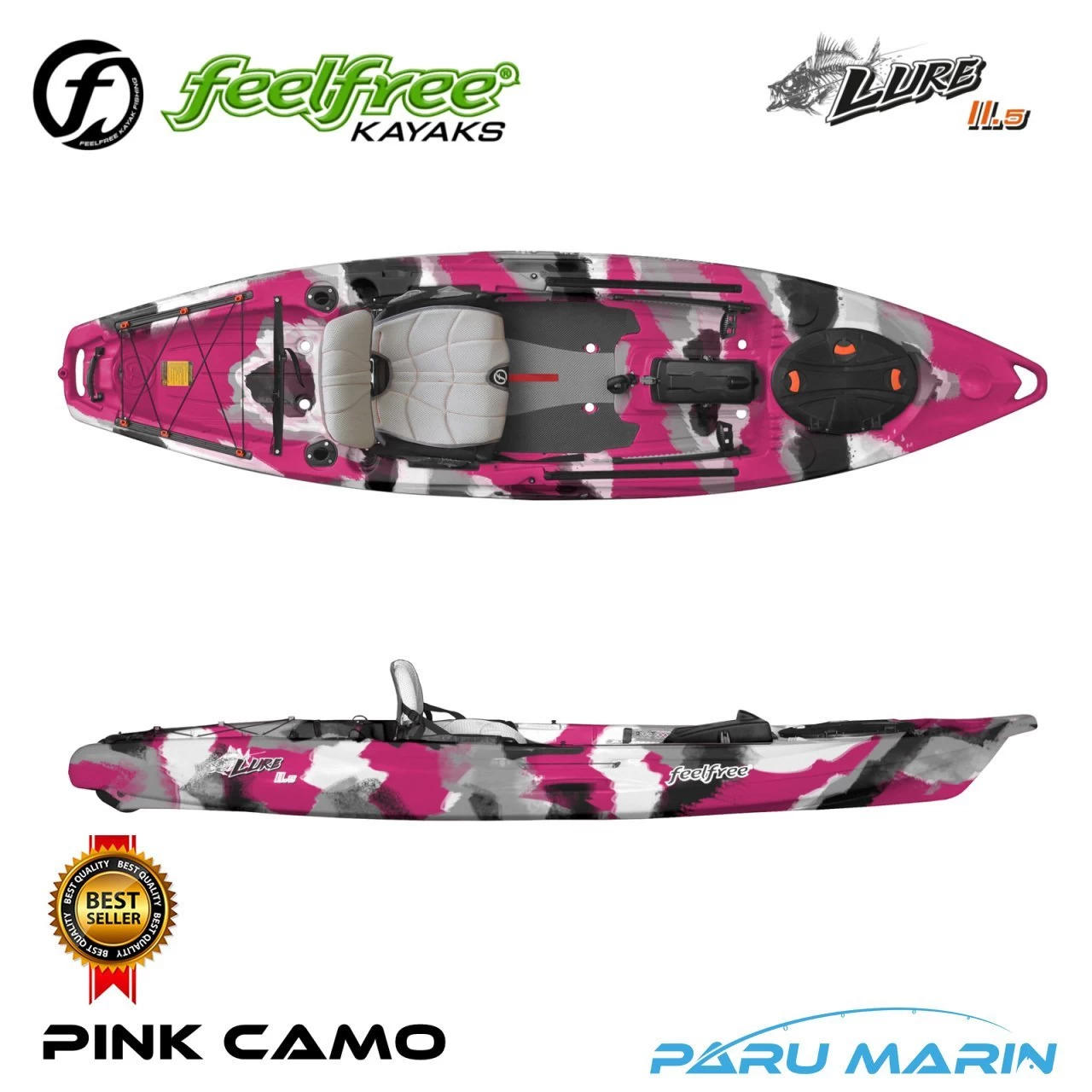 Feelfree Lure 11.5 Pink Camo Kürekli Kano