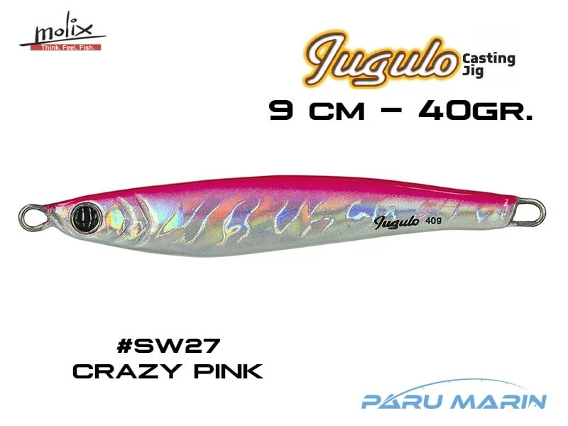 Molix Jugulo Casting Jig 40 Gr. #sw27 Crazy Pink