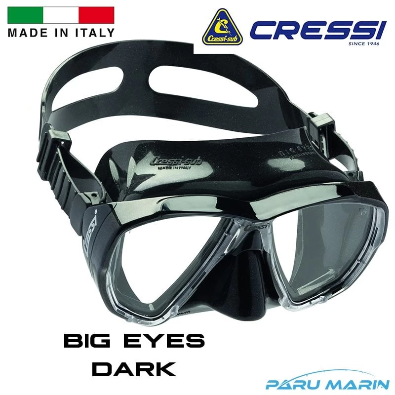 Cressi Big Eyes Dark Dalış Ve Yüzme Maskesi