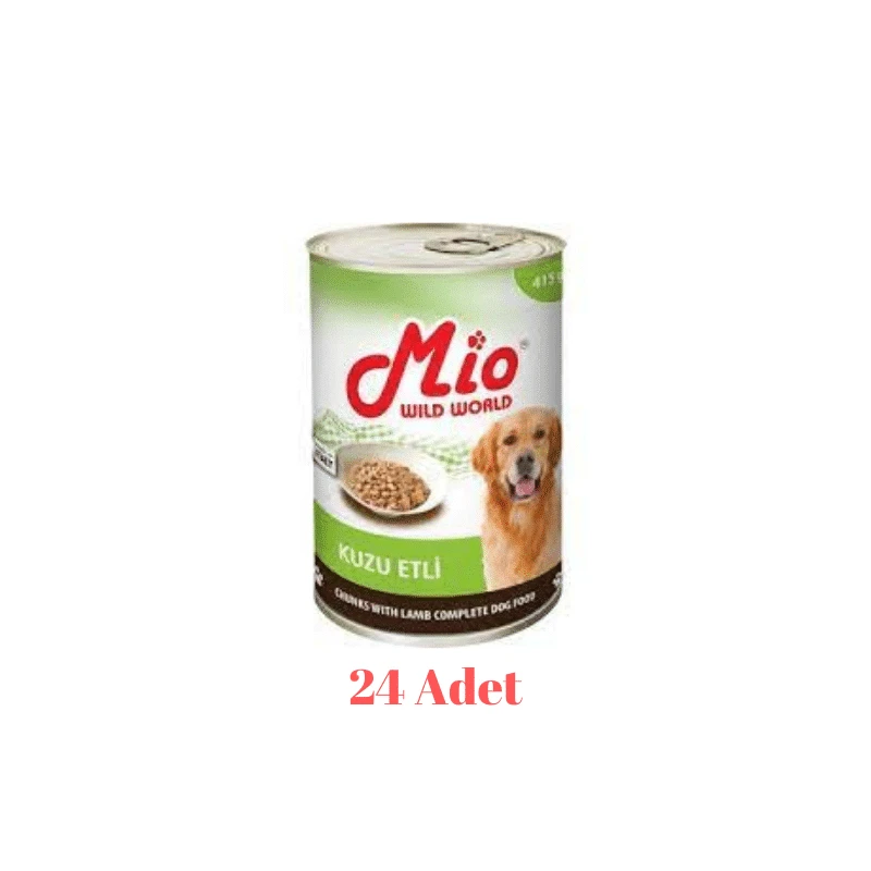 415 Gr  Mio Wıld World Kuzu Etli Köpek Konservesi  24'lü