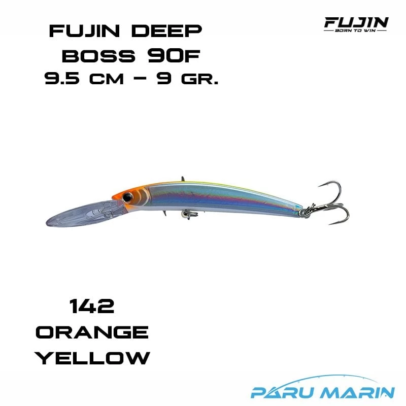 Fujin Deep Boss 90f 9cm Maket Balık 142 Orange Yellow