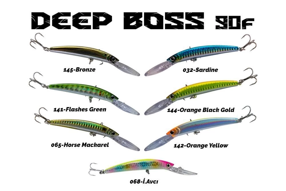 Fujin Deep Boss 90f 9cm Maket Balık 142 Orange Yellow