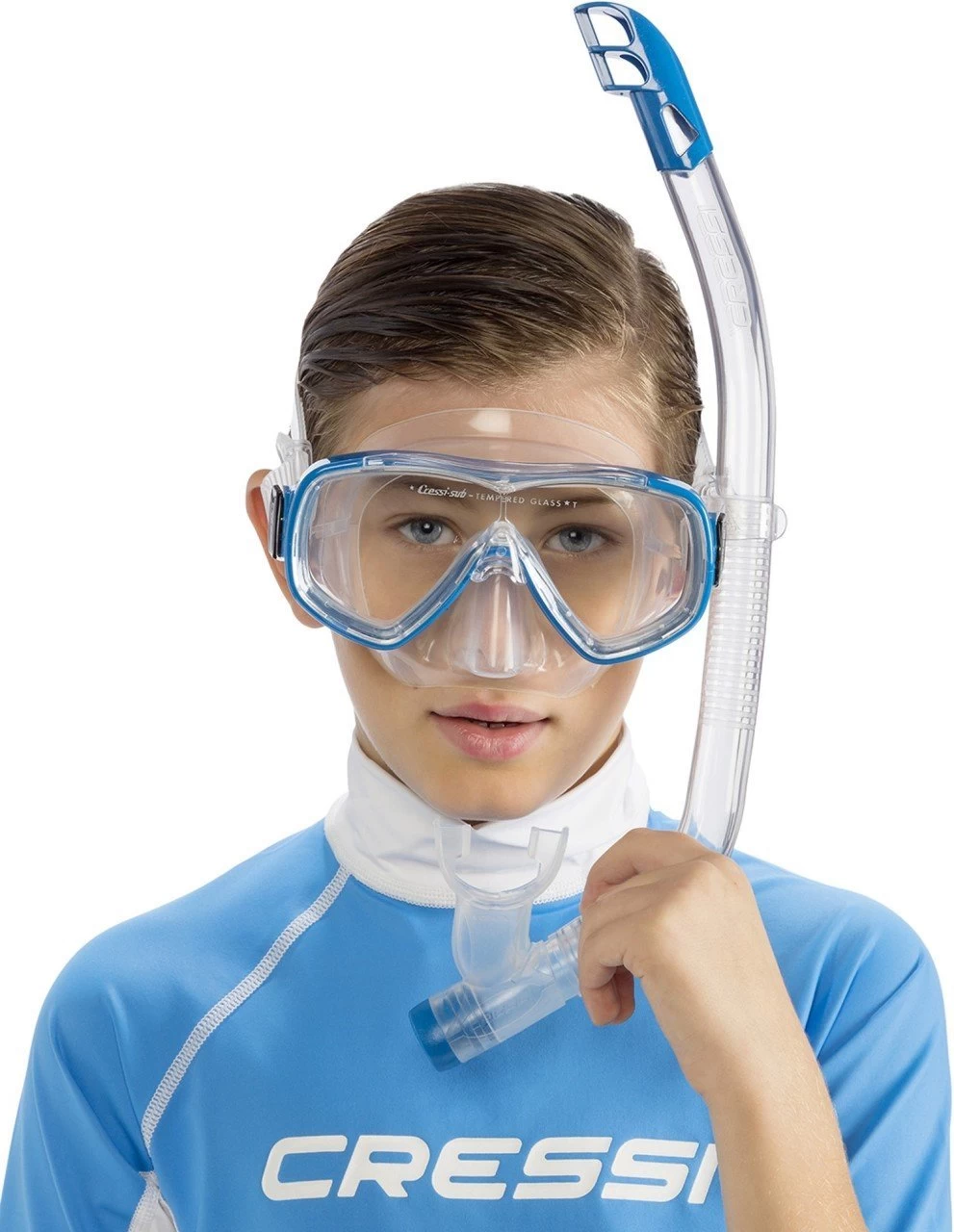 Cressi Junior 7-15 Yaş Ondina Maske Şnorkel Seti Sarı