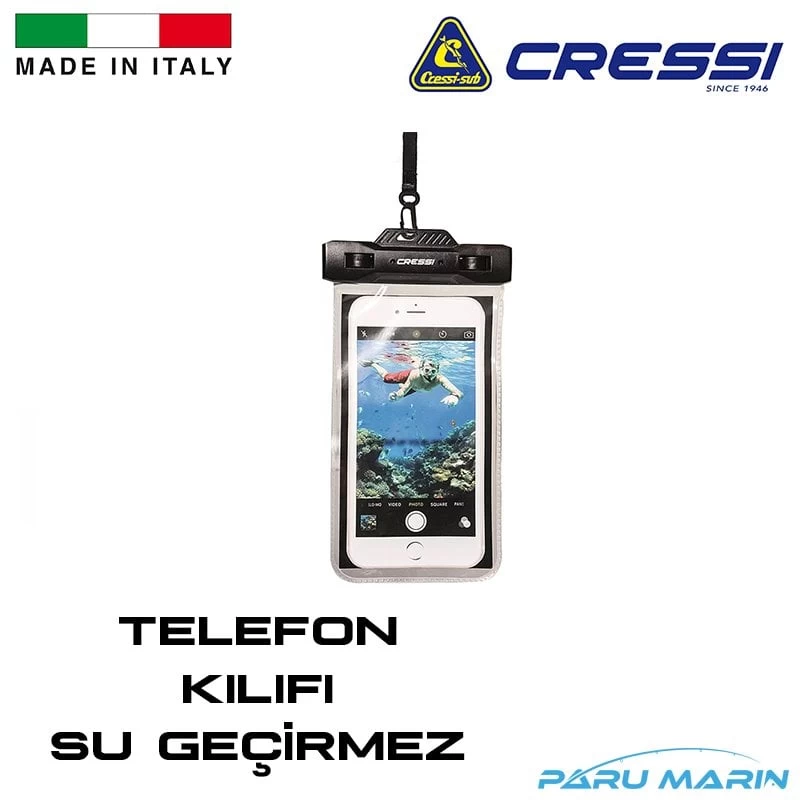 Cressi Su Geçirmez Cep Telefonu Kılıfı Siyah