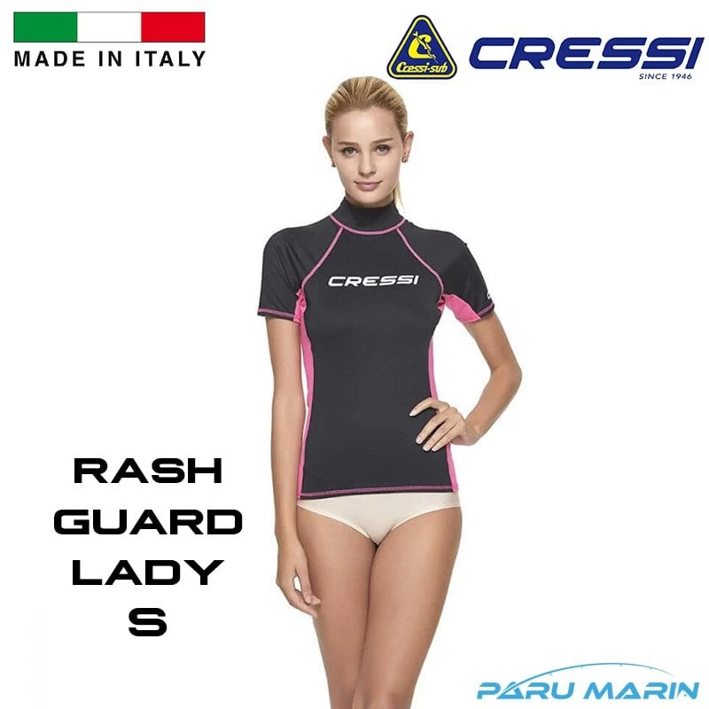 Cressi Rash Guard Lady - Bayan Kısa Kollu T-shirt S